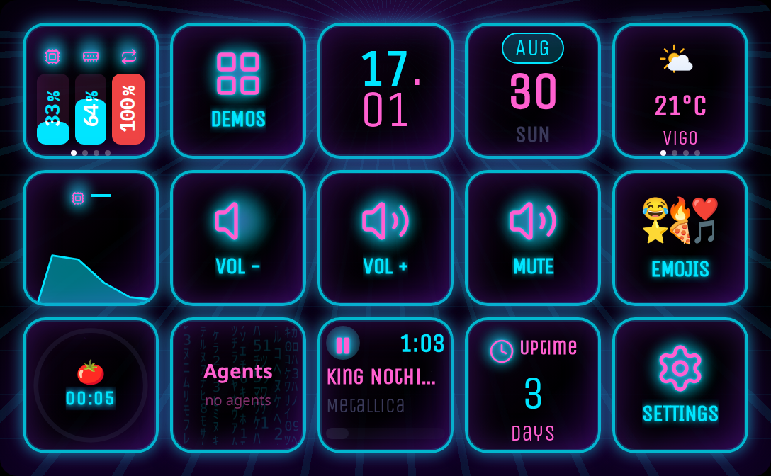 Neon Grids preview